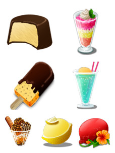 Desktop Icons Set: Cold Dessert X by 