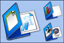 Desktop Icons Set Carlito's Aqua Folders by Carlos Reyes