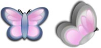 Desktop Icons Set Butterflies by Kiley Crosby