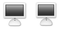 Desktop Icons Set Just Two iMac Icons by Bombia Design