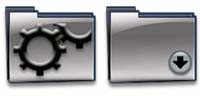 Desktop Icons Set Silver System by William Martin