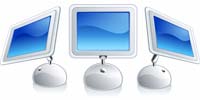 Desktop Icons Set LCD iMac by FastIcon.com