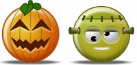 Desktop Icons Set Halloween Smilies by Tab