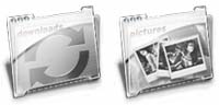 Desktop Icons Set C7-Silver by James A. Cukr