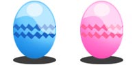 Desktop Icons Set Easter Eggs by PixelPrincess!