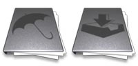 Desktop Icons Set Aluminum Folders by elpincho
