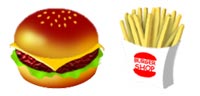 Desktop Icons Set Burger Shop by Saho