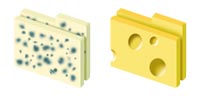 Desktop Icons Set Cheese Folders X by Saho