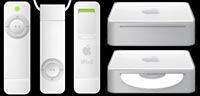 Desktop Icons Set iPod Shuffle & Mac mini by rimshot