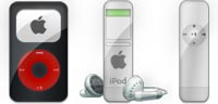 Desktop Icons Set iPod Aqua by Elluneon