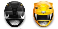 Desktop Icons Set Power Rangers by Yellow Icon