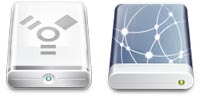 Desktop Icons Set iDrives by Wolfgang Bartelme