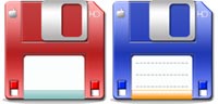 Desktop Icons Set Candy Floppy by isb