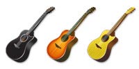 Desktop Icons Set Acoustic Guitar by FastIcon.com