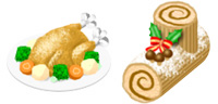Desktop Icons Set Christmas Dinner by Saho