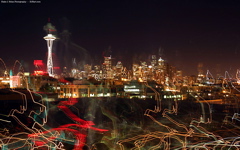 High-resolution desktop wallpaper Seattle Gleam by Blake J. Nolan