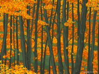 High-resolution desktop wallpaper October Rust by Julia Nikolaeva