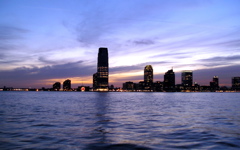 High-resolution desktop wallpaper Jersey City skyline by L J Holland