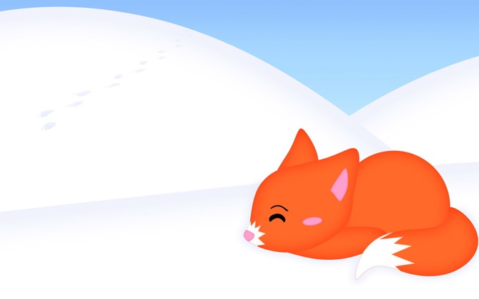 High-resolution desktop wallpaper Snow Fox by strawberried