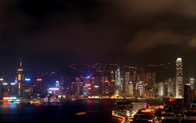 High-resolution desktop wallpaper Hong Kong Night by Alezone