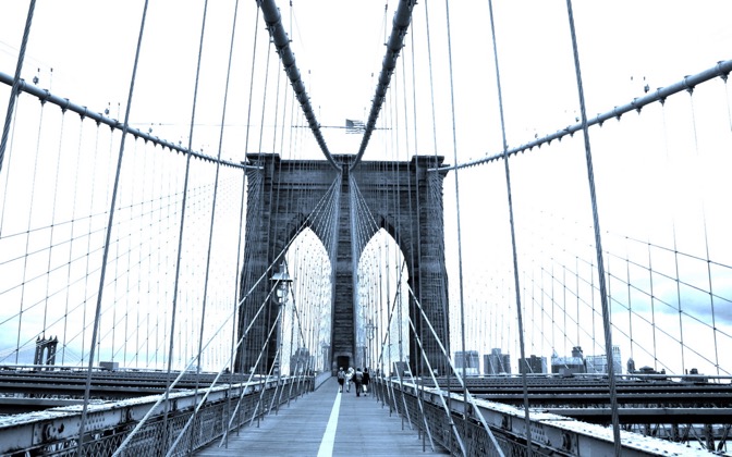 High-resolution desktop wallpaper Brooklyn Bridge by Veebas