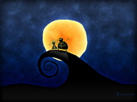 High-resolution desktop wallpaper The Two and The Nightmare Before Christmas by vladstudio