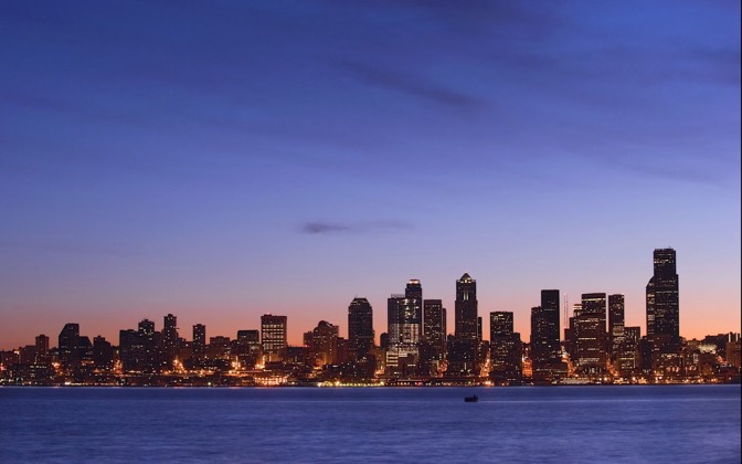 High-resolution desktop wallpaper Seattle At Dawn by coffeelover