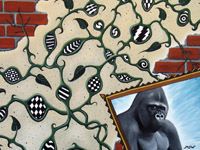 High-resolution desktop wallpaper Gorilla at the Threshold by Michael S. Wiggs