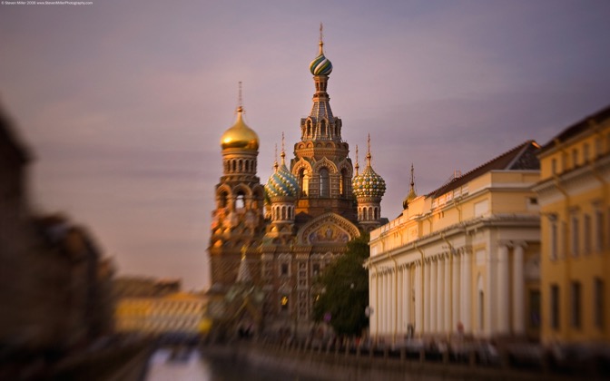 High-resolution desktop wallpaper St. Petersburg at Sunset by Steven Miller