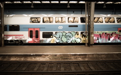 High-resolution desktop wallpaper Train with Graffiti by haydon
