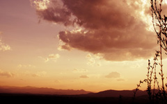 High-resolution desktop wallpaper Mountain Sunset by matt mosher