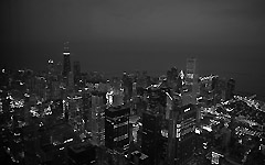 High-resolution desktop wallpaper Chicago at Night by pikkashoe