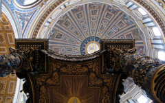 High-resolution desktop wallpaper Inside view of St. Peter's Basilica, Rome by sandman4sure