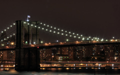 High-resolution desktop wallpaper Brooklyn Bridge at Night by RobNYC