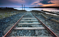 High-resolution desktop wallpaper Tracks to Nowhere by Chris Gin