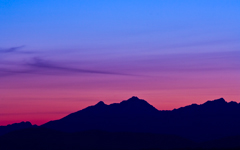 High-resolution desktop wallpaper Mountain Silhouette by Jeffery Hayes
