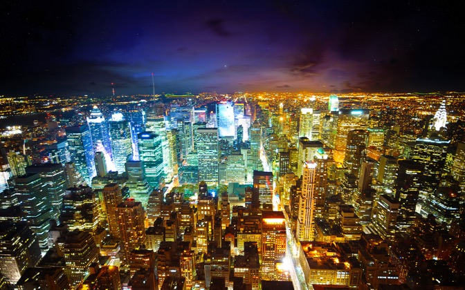 High-resolution desktop wallpaper The City of Lights by Dominic Kamp