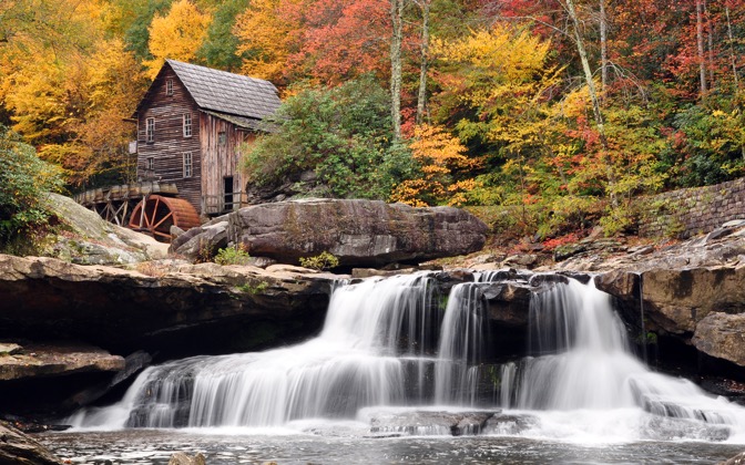 High-resolution desktop wallpaper Autumn Mill by Travis Lair