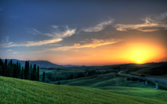 High-resolution desktop wallpaper Tuscan Sunset by alx2056