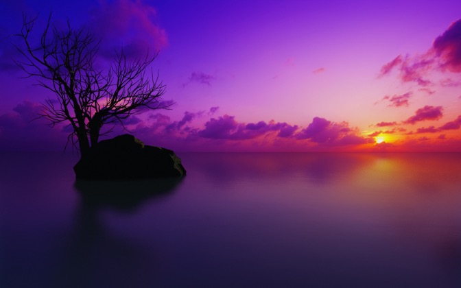High-resolution desktop wallpaper Maldivian Sunset by Richard Mohler