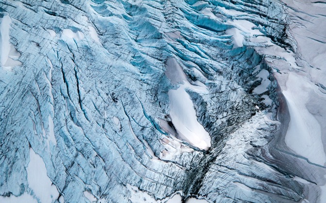 High-resolution desktop wallpaper Blue Glacier by MikaelUlstrup