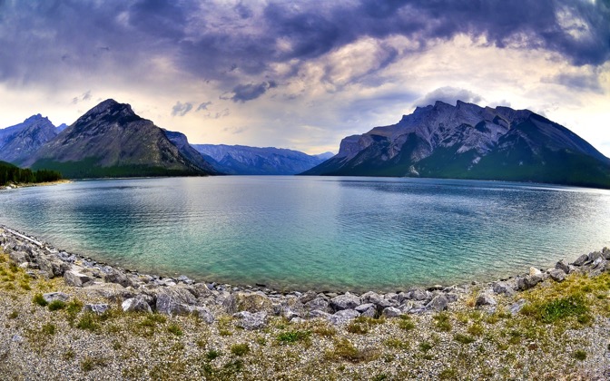 High-resolution desktop wallpaper Brewing Storms on the Lake by lucasjungmann