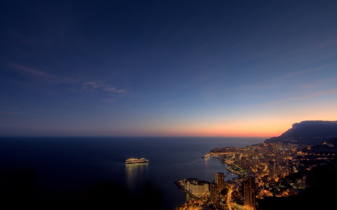 High-resolution desktop wallpaper Good Night, Monaco by Crevisio