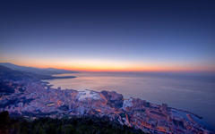 High-resolution desktop wallpaper Monaco Twilight by Crevisio