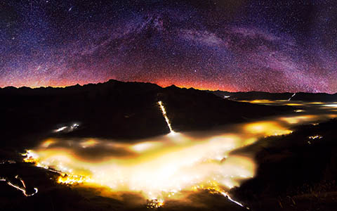 High-resolution desktop wallpaper Amazing Milky Way IV by Jonathan Besler