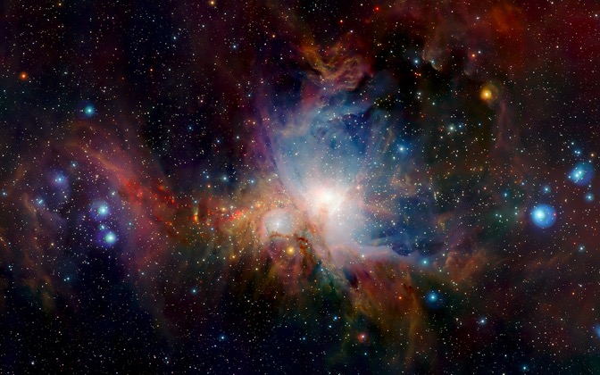 High-resolution desktop wallpaper Orion Nebula in the Infrared by Christopher