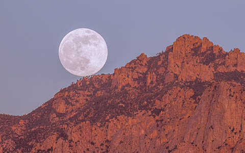High-resolution desktop wallpaper Tucson Super-Moon by msmcougar