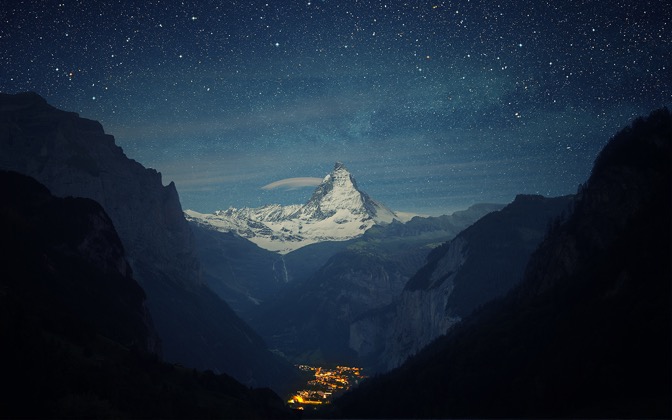 High-resolution desktop wallpaper Valley of the Stars by Dominic Kamp