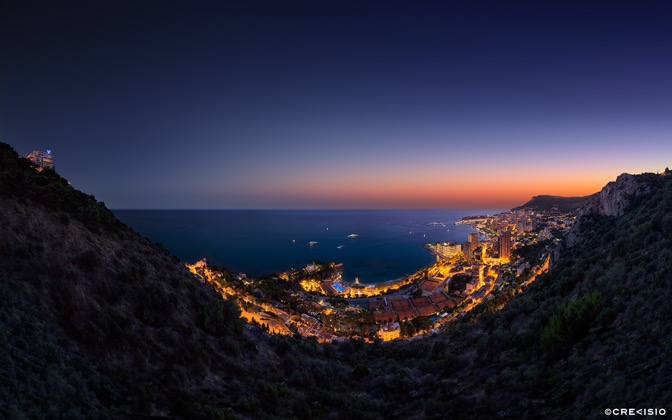 High-resolution desktop wallpaper Vista Palace over Monaco by Crevisio