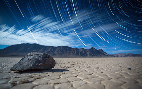 High-resolution desktop wallpaper Racetrack - Star Trails - Death Valley by anthonyhayward89